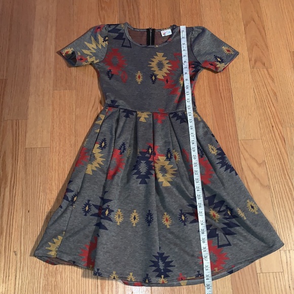 LulaRoe Amelia Southwestern Print Dress XS - Picture 6 of 7